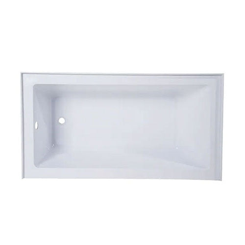 Prior Creek 60" x 30" Left Hand Alcove Bathtub in White Alcove Tube Ningbo Waltmal Sanitary Wares Co., LTD