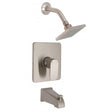 Huntington Brass Reflection Tub and Shower Trim in Satin Nickel Huntington Brass