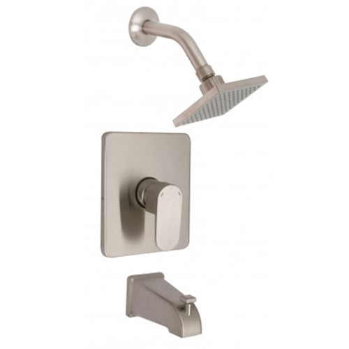 Huntington Brass Reflection Tub and Shower Trim in Satin Nickel Huntington Brass
