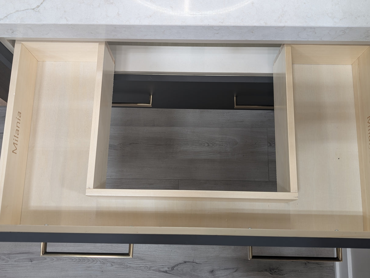 Prior Creek Matte Black Hanging Vanity 24" Vanity ProCraft Chicago