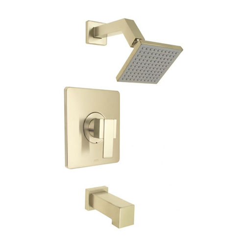 Huntington Brass Razo Tub and Shower Trim in Satin Brass Huntington Brass