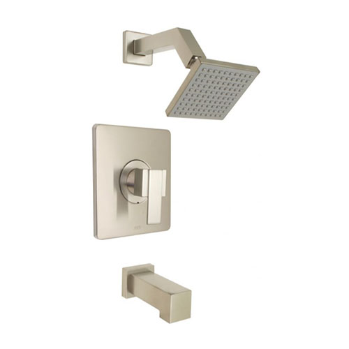 Huntington Brass Razo Tub and Shower Trim in Satin Nickel Huntington Brass