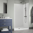 Craft + Main Jetcoat 5-Piece Easy-up Adhesive Alcove Shower Surround Craft + Main White Subway Mosaic