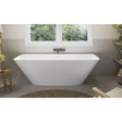 Acquabella Vik 67″ x 31″ Freestanding Tub in Glossy White Solid Surface Tub HG Liquidations, Inc.
