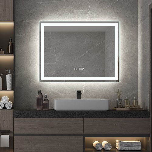Prior Creek Wilmette 32" x 24" LED Mirror with Bluetooth Prior Creek Lighted Mirror Dongguan Jitai Electronic Technology Co.,