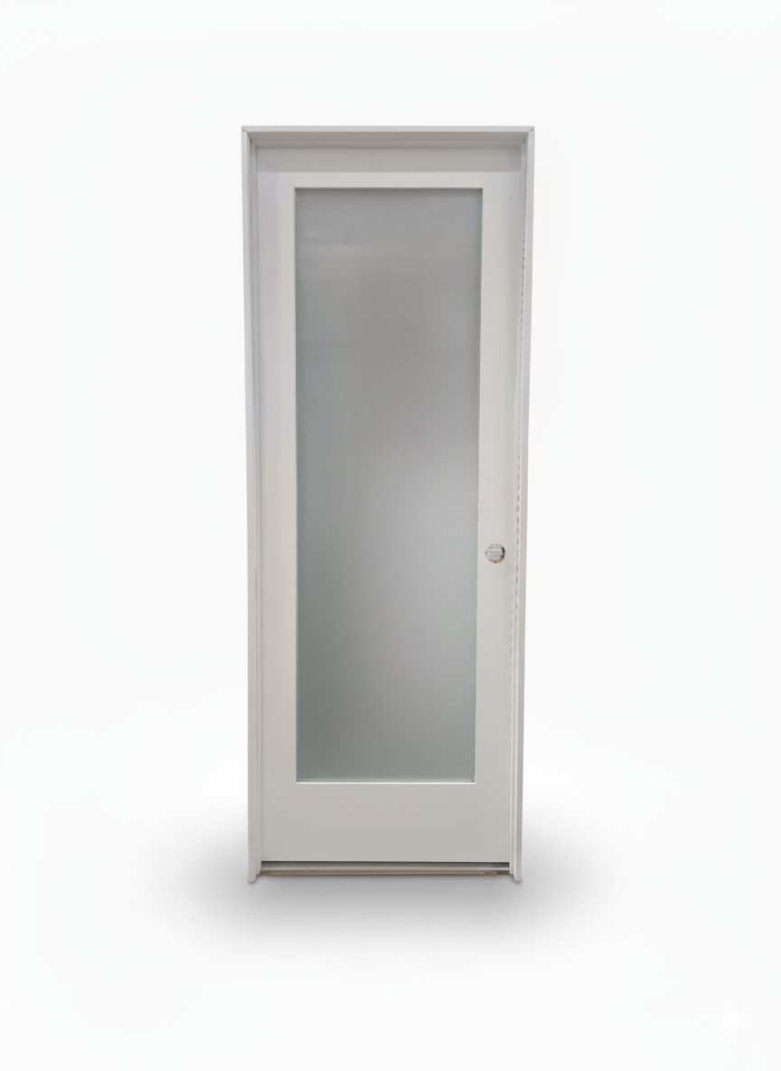 Frosted 1 Lite Single Pre-Hung Door Interior Doors PT Timber Ltd
