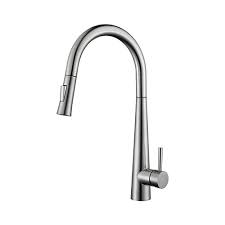 Prior Creek Oak Park Single Handle Pull-down Kitchen Faucet in Satin Nickel Kitchen Faucet Jiangmen Luxury Houseware Company Limited