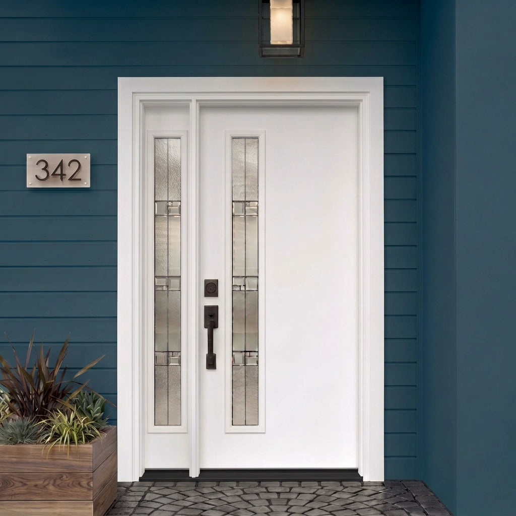 Prism Narrow Lite Fiberglass Pre-Hung Door Exterior Pre-Hung Builder Supply Outlet