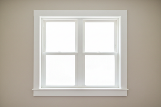 Standard window with simple trim around it