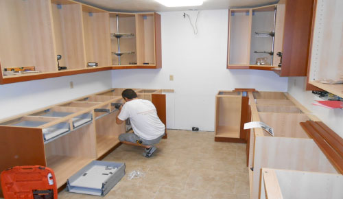Installation Builder Supply Outlet Kitchen Cabinets How To