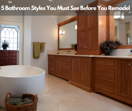 5 Bathroom Styles You Must See Before You Remodel|||||Traditional Style|Modern Bathroom|Rustic Bathroom|hamptons-bathroom