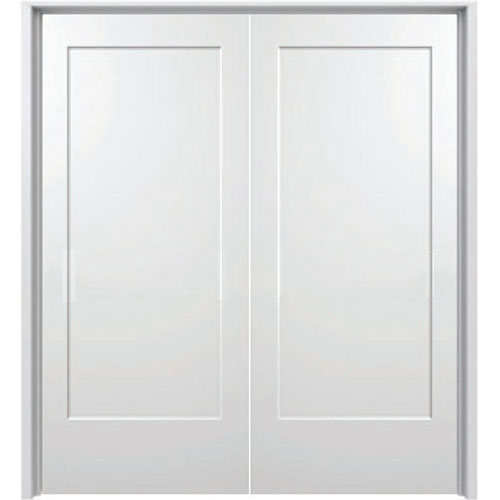 1 Panel Shaker Double Prehung Doors