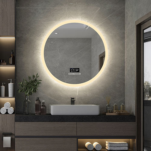 Prior Creek Oak Brook 24" LED Mirror with Bluetooth Screen