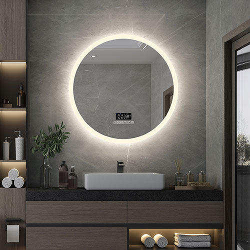 Prior Creek Oak Brook 24" LED Mirror with Bluetooth Screen