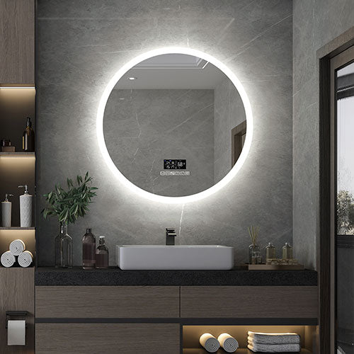 Prior Creek Oak Brook 24" LED Mirror with Bluetooth Screen
