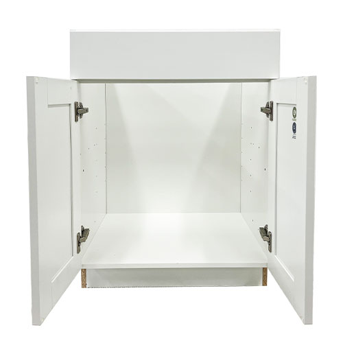 Prior Creek 24" Shaker Vanity in Glacier White