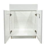 Prior Creek 24" Shaker Vanity in Glacier White