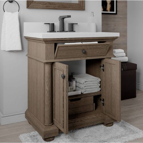 McGinnis 30" Vanity in Light Oak