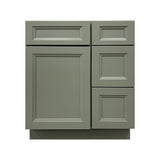 Prior Creek 30" Oxford Shaker Right Drawer Vanity in Sage