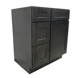 Prior Creek 30" Shaker Left Drawer Vanity in Cinder Prior Creek