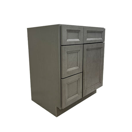 Prior Creek 30" Shaker Right Drawer Vanity in Mist Prior Creek
