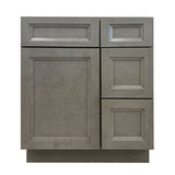 Prior Creek 30" Shaker Right Drawer Vanity in Mist