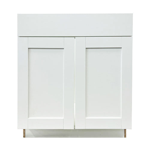 Prior Creek 30" Shaker Vanity in Glacier White