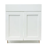 Prior Creek 30" Shaker Vanity in Glacier White