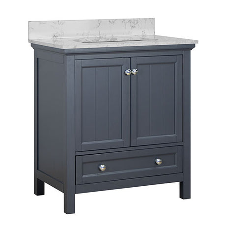Aurafina Cunningham 30" Vanity in Harbor Blue 30" Vanity Henschel Sales Blue