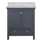 Aurafina Cunningham 30" Vanity in Harbor Blue 30" Vanity Henschel Sales