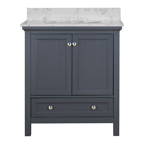 Aurafina Cunningham 30" Vanity in Harbor Blue 30" Vanity Henschel Sales