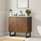 Destin 36″ Vanity in Cherry Finish