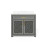 Erinton 36″ Vanity in Antique Grey 36" Vanity Seaboard International Forest Products, LLC