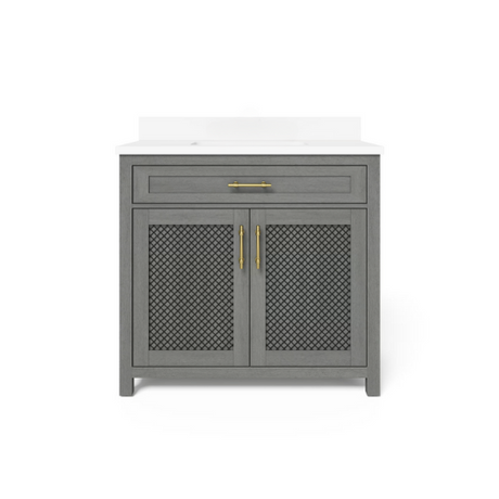 Erinton 36″ Vanity in Antique Grey 36" Vanity Seaboard International Forest Products, LLC