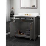 Grovehurst 36" Vanity in Antique Grey