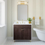Larue 36" Vanity Brown And White