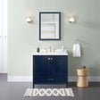 Prior Creek Abbey 36″ Vanity 36" Vanity Abastecedora Hadrok, S.A DE C.V. Navy Blue