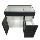 Prior Creek 36" Shaker Vanity in Slate Grey