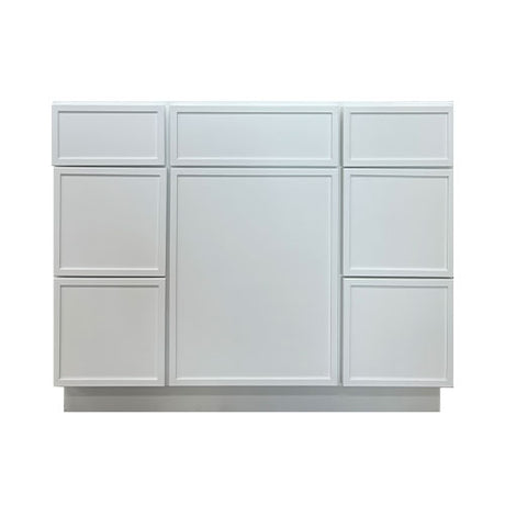 Prior Creek 42" Edgeline Shaker Vanity in White Prior Creek