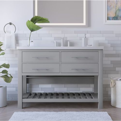 Merle 48" Vanity in Light Grey