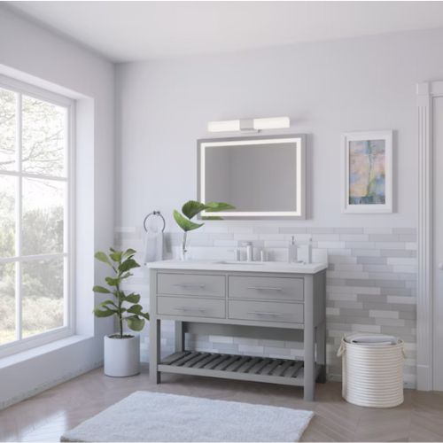 Merle 48" Vanity in Light Grey