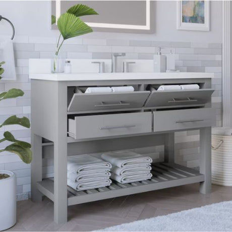 Merle 48" Vanity in Light Grey Allen + Roth