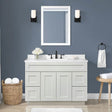 Prior Creek Kinzie 48" Shaker Vanity 48" Vanity KitchenCrest Cabinets White