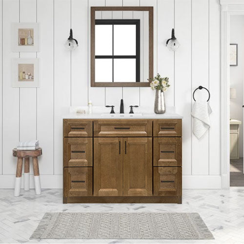 Prior Creek 48" Shaker Vanity in Toffee