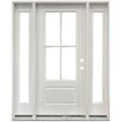 4 Lite SDL Fiberglass Door Collection Exterior Doors JIANGXI FANGDA TECH CO.,LTD 36 x 80 White Single with 2 Sidelites / Right Hand Inswing