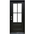 4 Lite SDL Fiberglass Door Collection Exterior Doors JIANGXI FANGDA TECH CO.,LTD 36 x 80 Black Single Pre-Hung / Right Hand Inswing