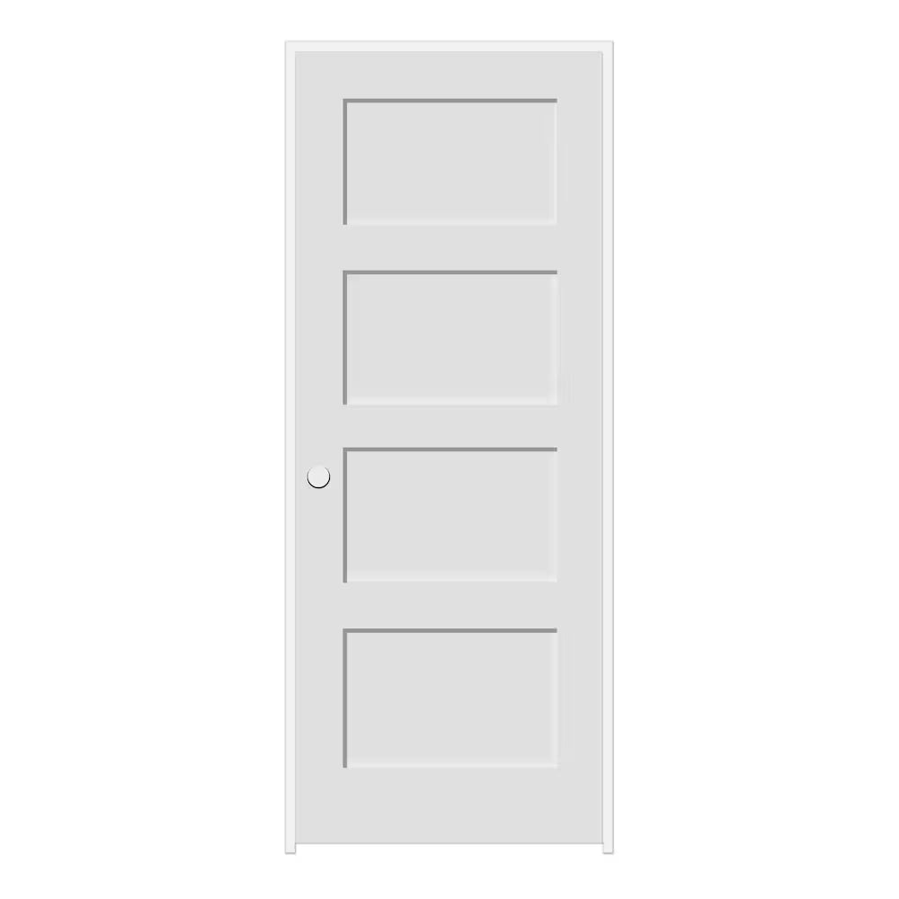 4 Panel Shaker Single Pre-Hung Door Interior Doors PT Timber Ltd