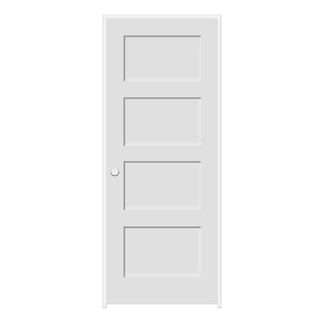4 Panel Shaker Single Pre-Hung Door Interior Doors PT Timber Ltd