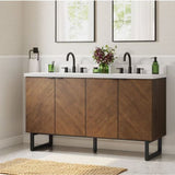 Destin 60″ Vanity in Cherry Finish