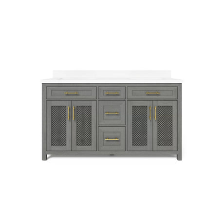 Erinton 60″ Vanity in Antique Grey 60" Vanity Seaboard International Forest Products, LLC